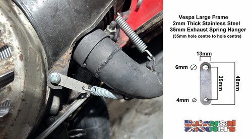 Vespa exhaust spring mounting - spring,