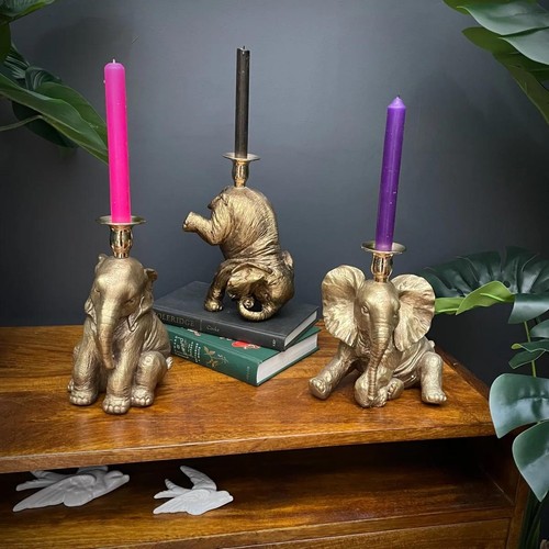 Elephant candle holders - elephant,
