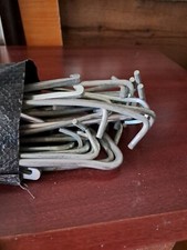 Heavy Duty Galvanised Metal  Tent Pegs Garden Camping Gazebo Awning