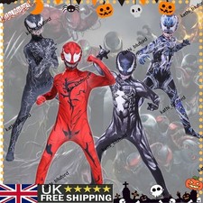 Kids Venom Carnage Superhero Suit Boy Party Cosplay Costume Birthday Fancy Dress