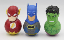 Marvel + DC Weebles Toys x3 -
