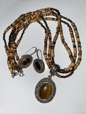 Avon Tiger’s Eye Necklace &