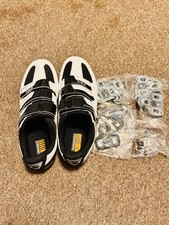 Pre Owned Muddy Fox RBS 100 Cycling Shoes With Extra Unused Pedal Cleats. UK 8