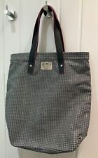 Jack Wills Black and White Print Shopper Tote Bag Leather Strap. New no tags