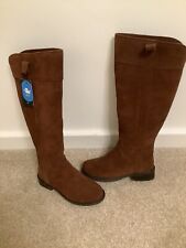 EMU (Australia) ‘HERVEY WATERPROOF RICH BROWN SUEDE FUR LINED BOOTS    UK 4 (37)