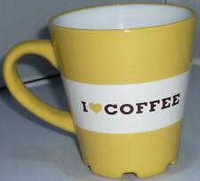 UNUSUAL BURGER KING CAFE YELLOW ADVERTISING I LOVE COFFEE TEA MUG CUP 2012