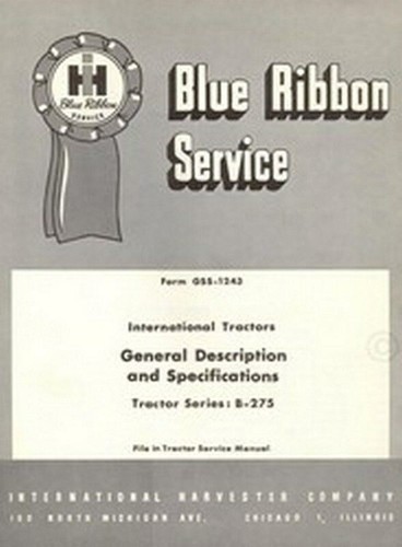 International harvester 275 - international,