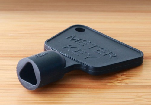 Black meter box key gas - key,
