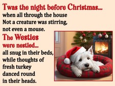 Westie pet dog Funny Flexible