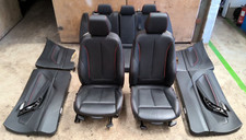 BMW F21 3 Door M Sport Interior Black Heated Leather Seats Door Cards Red Stitch
