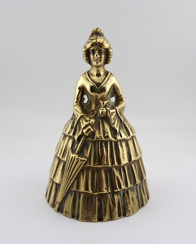 Antique polished brass lady - antique,
