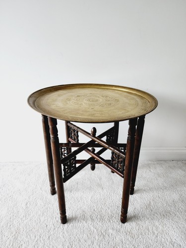 Antique brass tray top folding - brass,