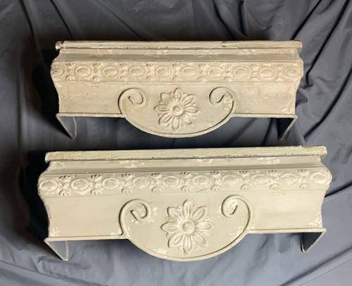 Set white wall shelfs - 2,