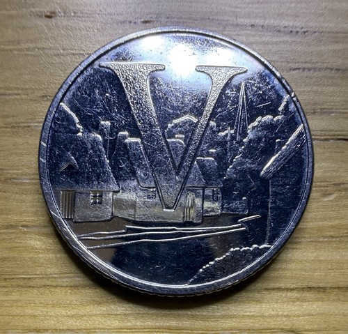 2019 alphabet 10p ten pence - alphabet, v