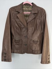 Naf vtg brown - real, leather