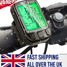 Waterproof Digital LCD Cycle Computer Bicycle Bike Odometer Speedometer Cycling
