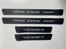 HONDA CIVIC CARBON VINYL FILM DECALS - DOOR SILL PROTECTORS
