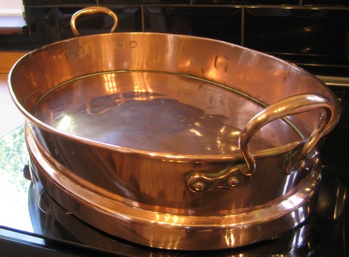 Victorian copper oval roasting - copper,