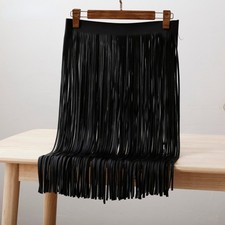 Long Faux Leather Tassel