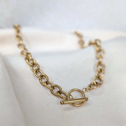Chunky gold link - gold,