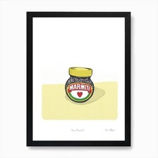 Marmite Love Art Print Framed