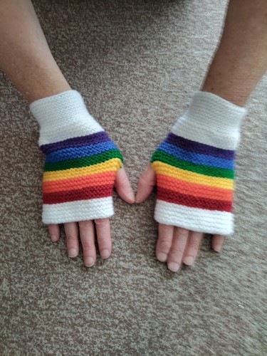Fingerless gloves wrist - fingerless, /