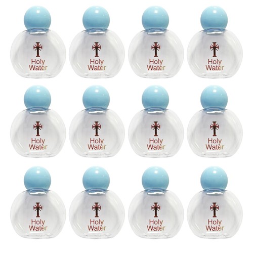 12x holy water bottles - holy, empty