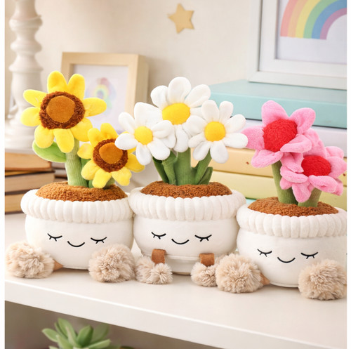 Plush plant decor - plush, decor,