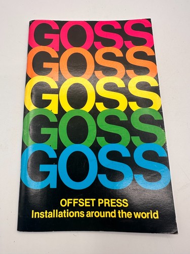 Goss offset press - goss,