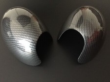 MINI MIRROR COVERS CARBON FIBRE EFFECT COOPER S JCW R50 R53 2000-2006 R52 RHD