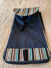 Shopping Trolley 2 Wheels Small Blue Lightweight Bag Carrier Storage Wheeled