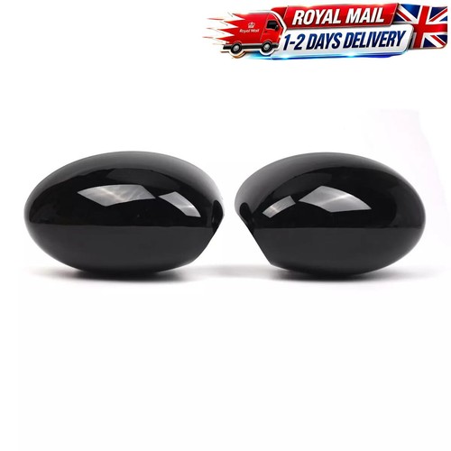 Glossy black wing mirror cover - black,
