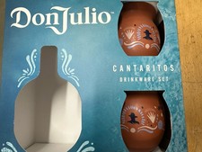 Don Julio 1942 Set of 6 Cantaritos de Barro Terracotta Clay Cup 5.25" Set Of  6