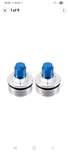 Fork top bolts caps - top, for
