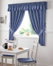 Pair of Curtains Blue 46 x 54