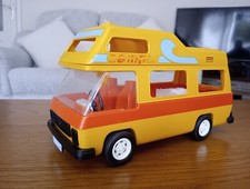 Playmobil Geobra 3148 Vintage Camper Van, Caravanette, Mobile Home. 1977, Yellow