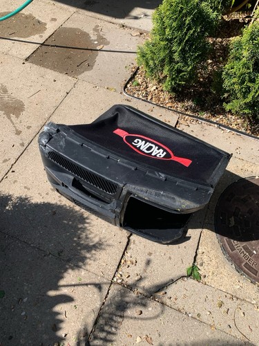 Racing lawnmower grass box - racing,