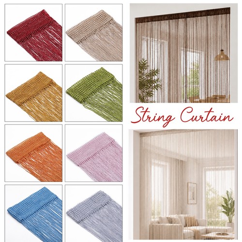 String curtain panels patio - string,