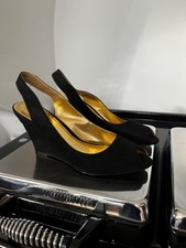 Vintage 80s Wedge heel peep