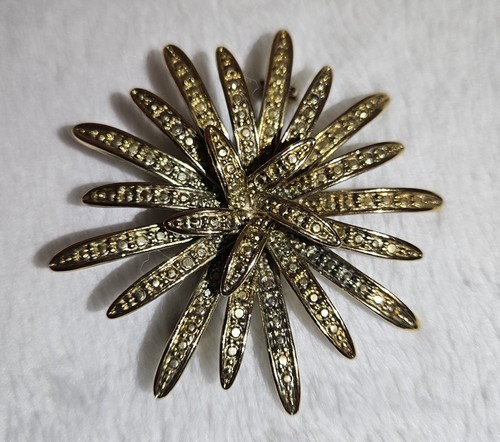 Vintage ciro gold tone flower - vintage,