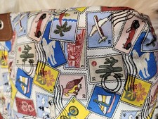 Vintage Postage Stamp Cloth