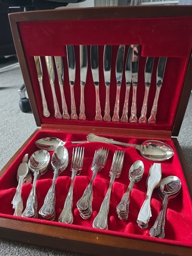 Piece silver plated canteen - piece, of