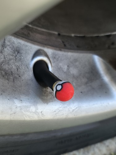 Pokeball dust caps - pokeball,