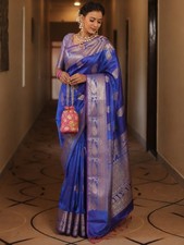 Banarasi silk saree indian - silk,