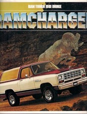 Dodge Ramcharger 1981 USA Market Foldout Sales Brochure 2WD 4WD Custom Royal SE