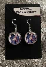 HANDMADE SILVER 925 EEYORE EARRINGS PIGLET WINNIE THE POOH JEWELLERY  GIFT