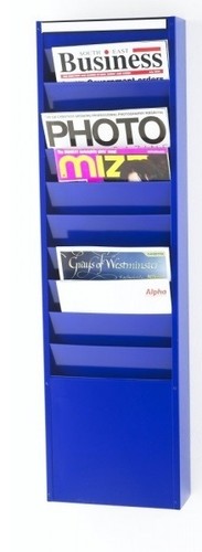 Blue wall mounted - wall, magazine
