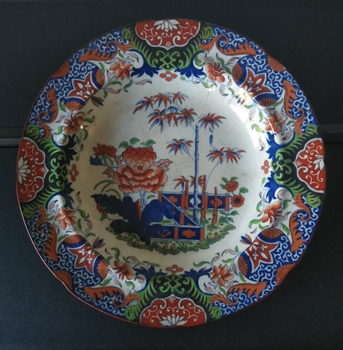 Antique soup bowl hand - antique,