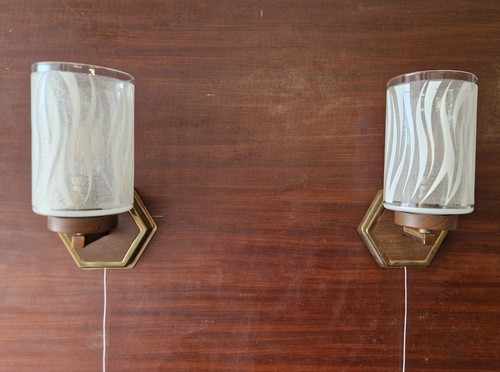 Vintage pair single wall - vintage, of