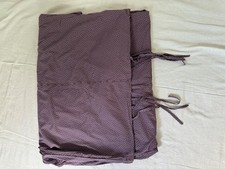 No.74 Single aubergine purple lilac with stars duvet cover 100% cotton 